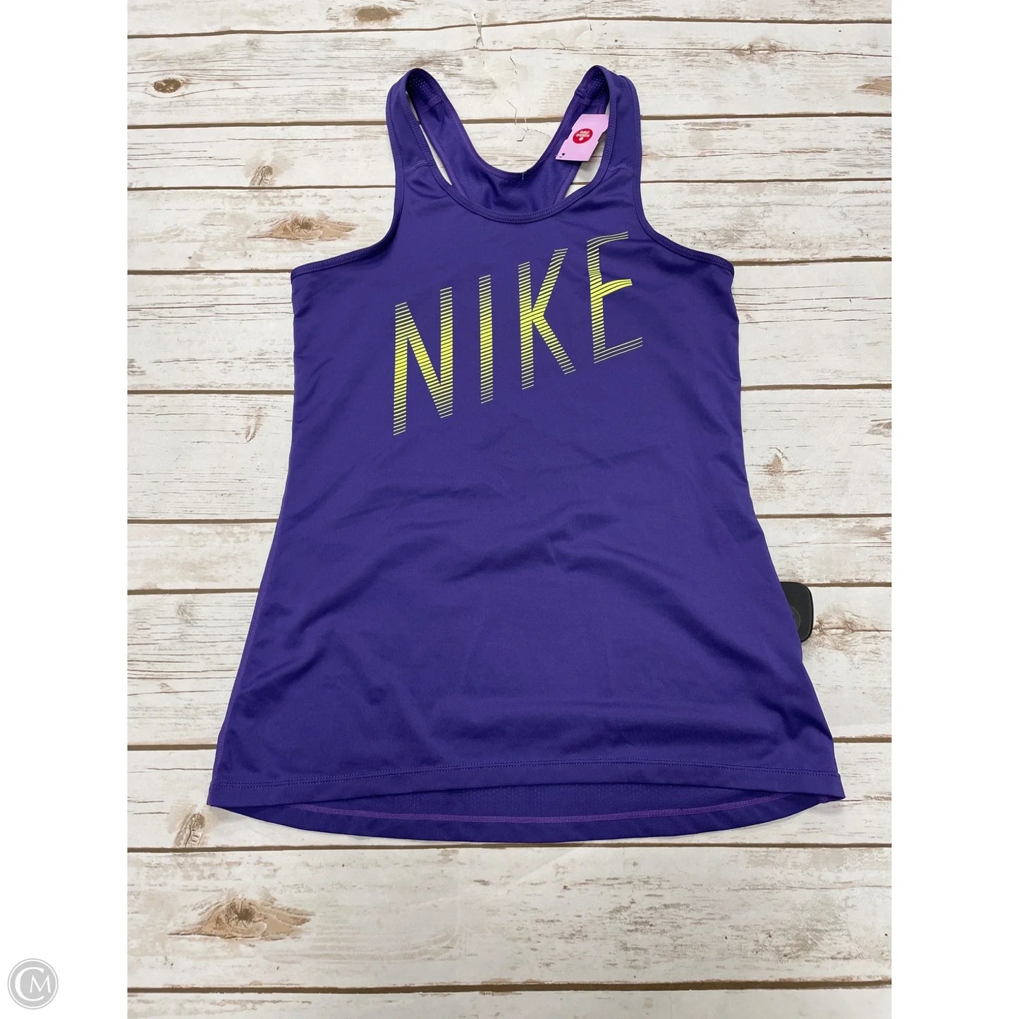 Athletic Tank Top By Nike Apparel In Purple, Size: M
