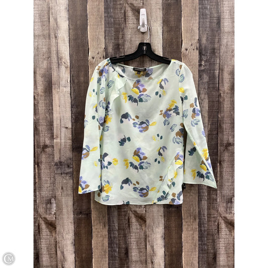 Top Long Sleeve By Banana Republic In Green, Size: S