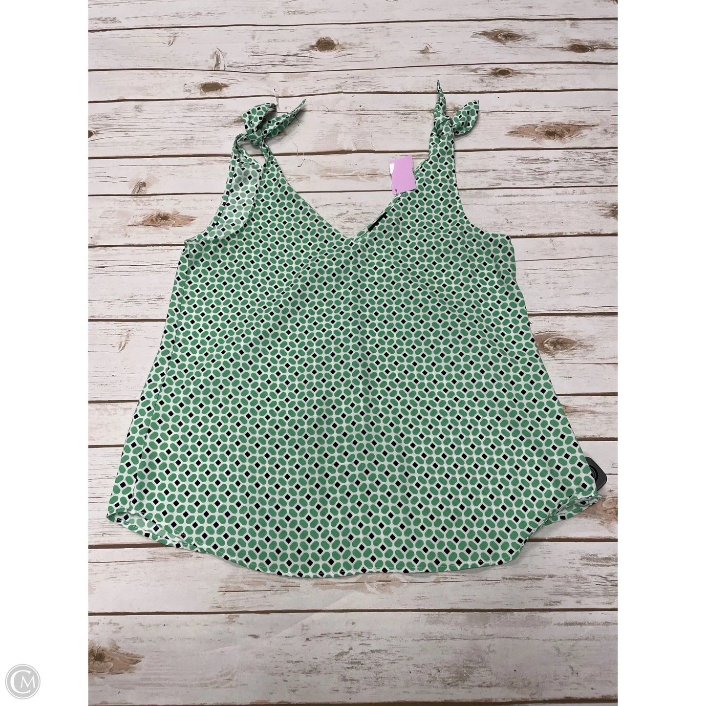 Top Sleeveless By Ann Taylor In Green, Size: S