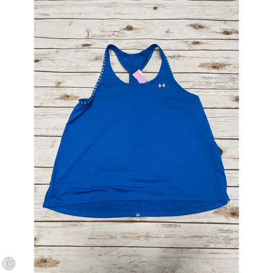 Athletic Tank Top By Under Armour In Blue, Size: Xl