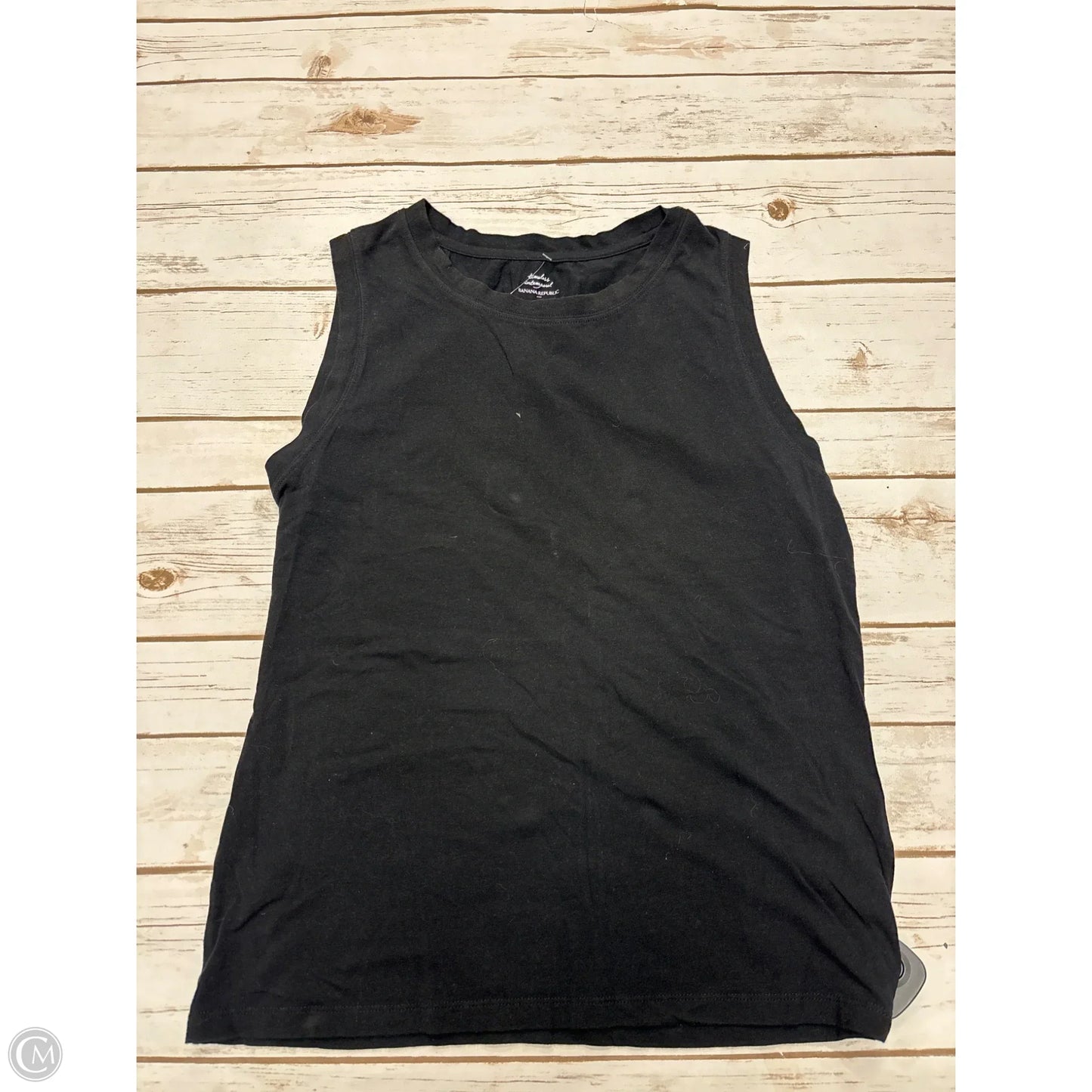 Top Sleeveless By Banana Republic In Black, Size: M