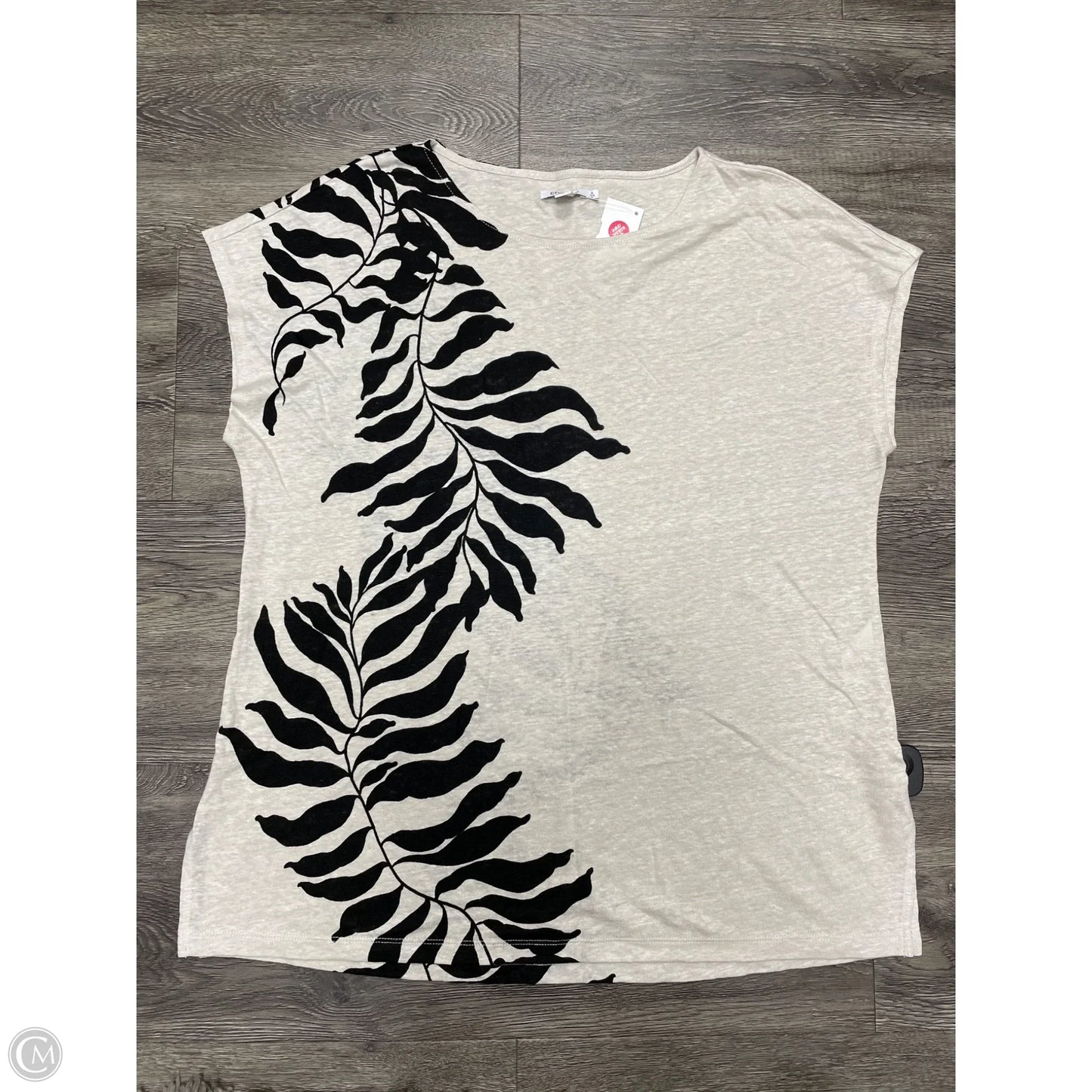 Top Sleeveless By Chicos In Tan, Size: L