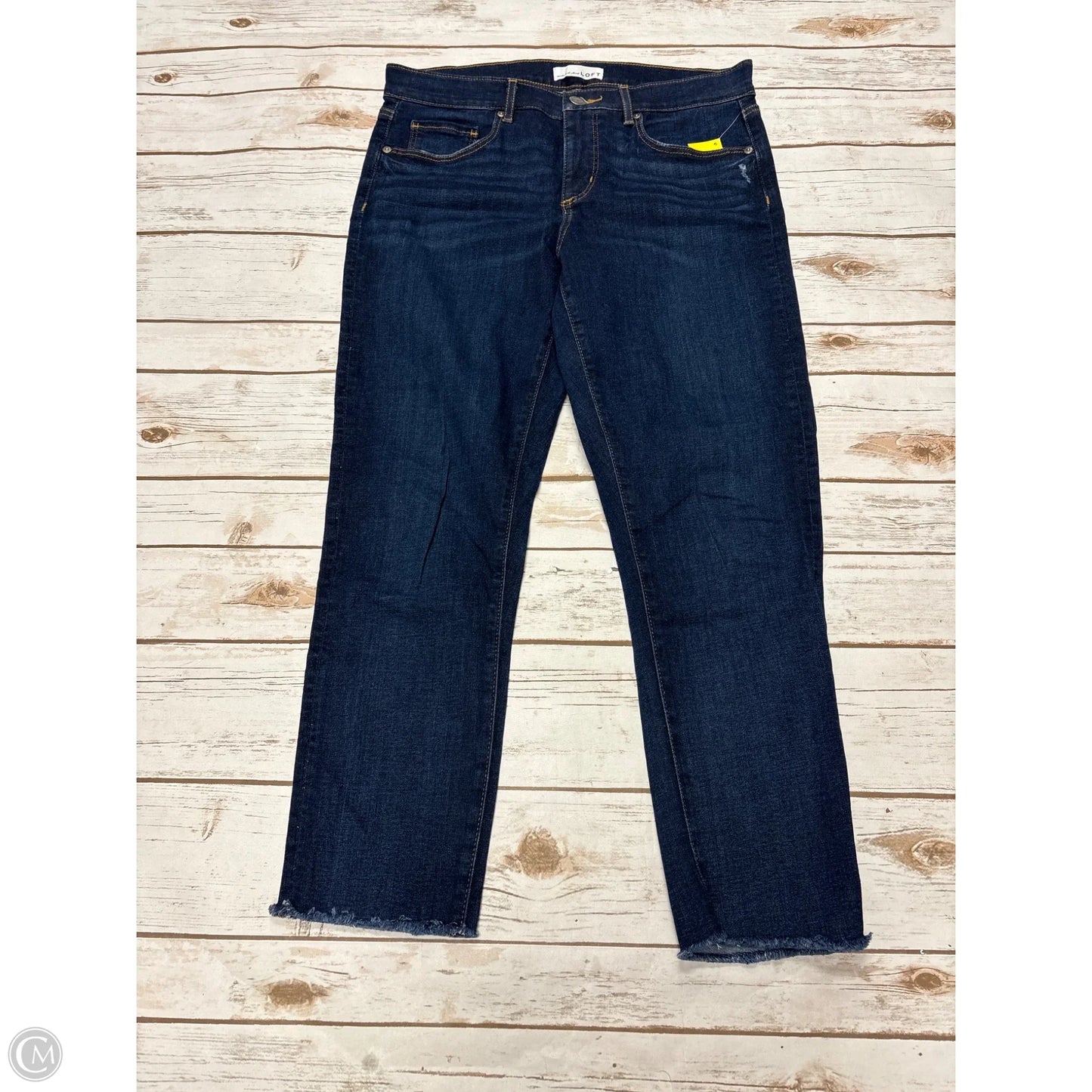 Jeans Skinny By Loft In Blue Denim, Size: 8