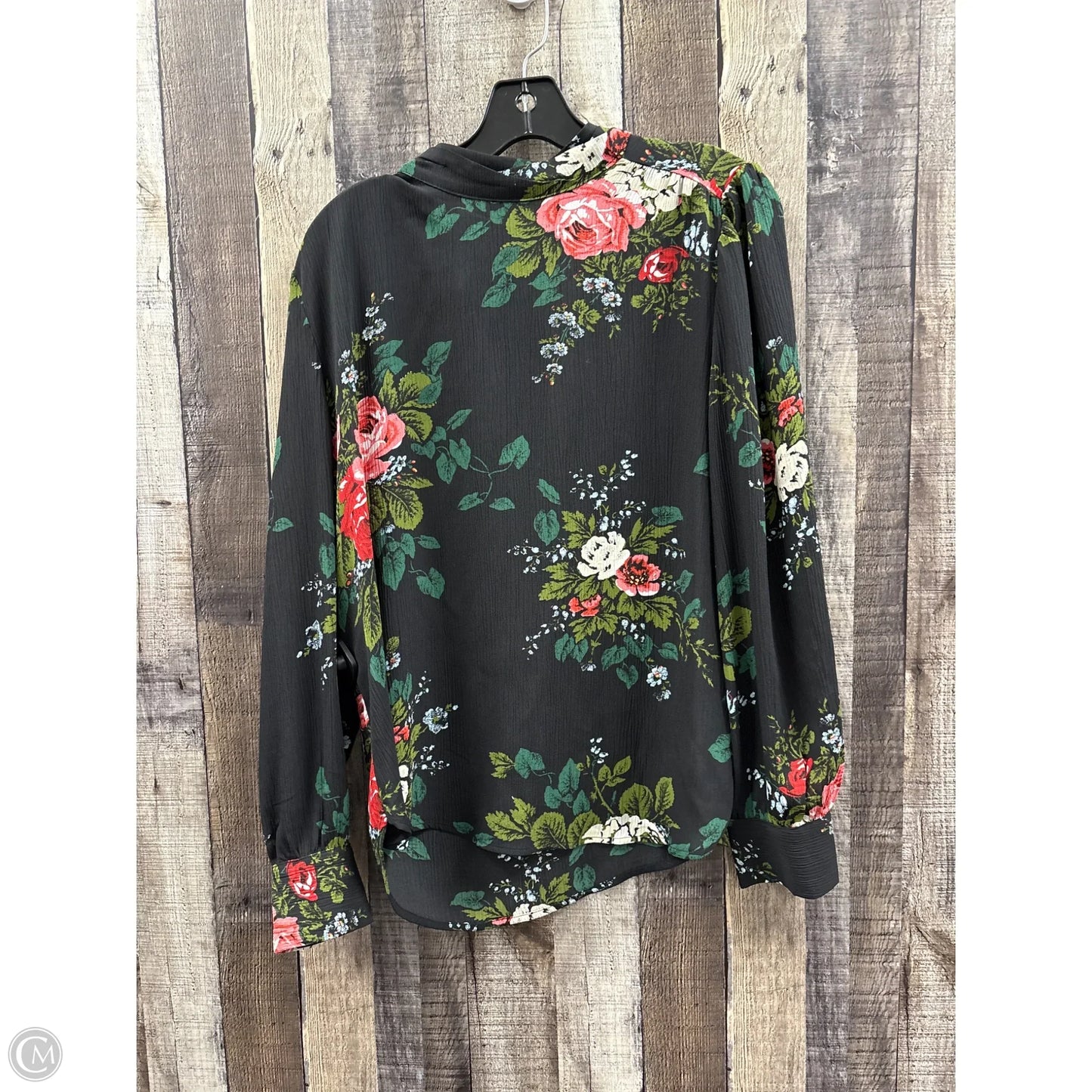 Top Long Sleeve By Loft In Floral Print, Size: M