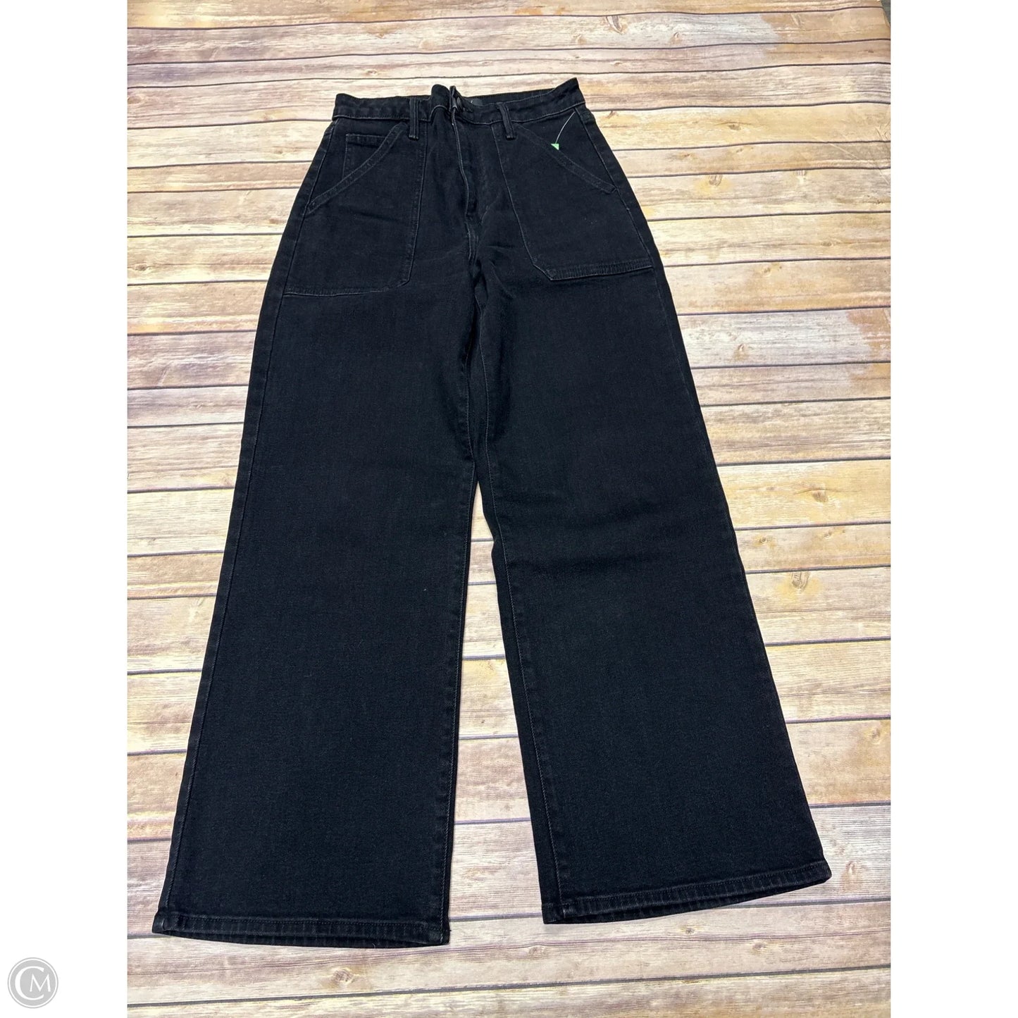 Jeans Wide Leg By Just Black In Black, Size: 6