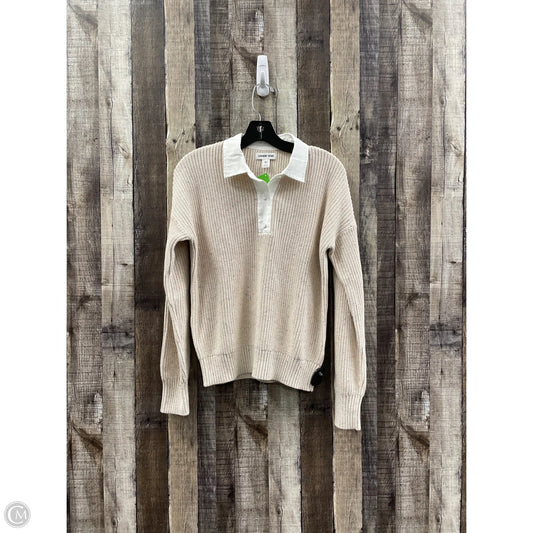 Sweater By Lands End In Tan, Size: Xs