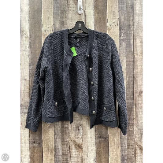 Sweater Cardigan By Torrid In Black, Size: 1x