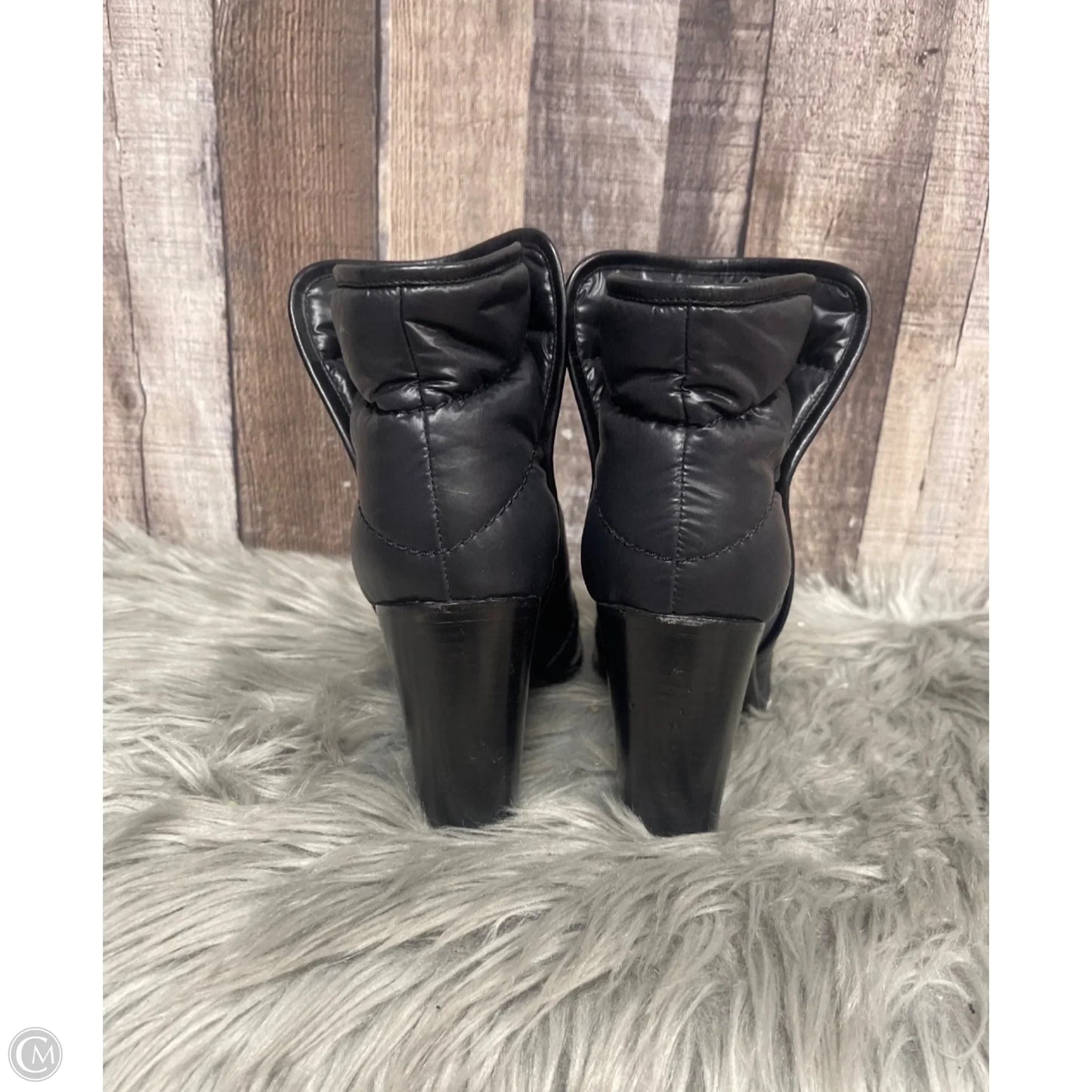 Boots Luxury Designer By Chanel In Black, Size: 6