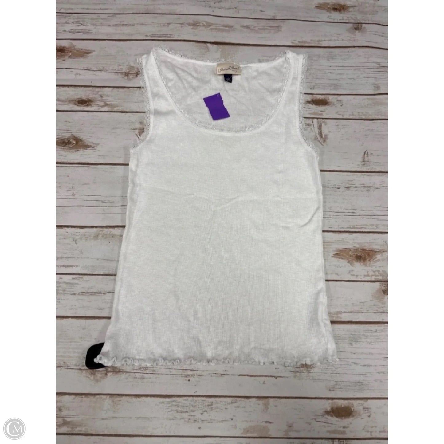 Top Sleeveless Basic By Universal Thread In White, Size: L