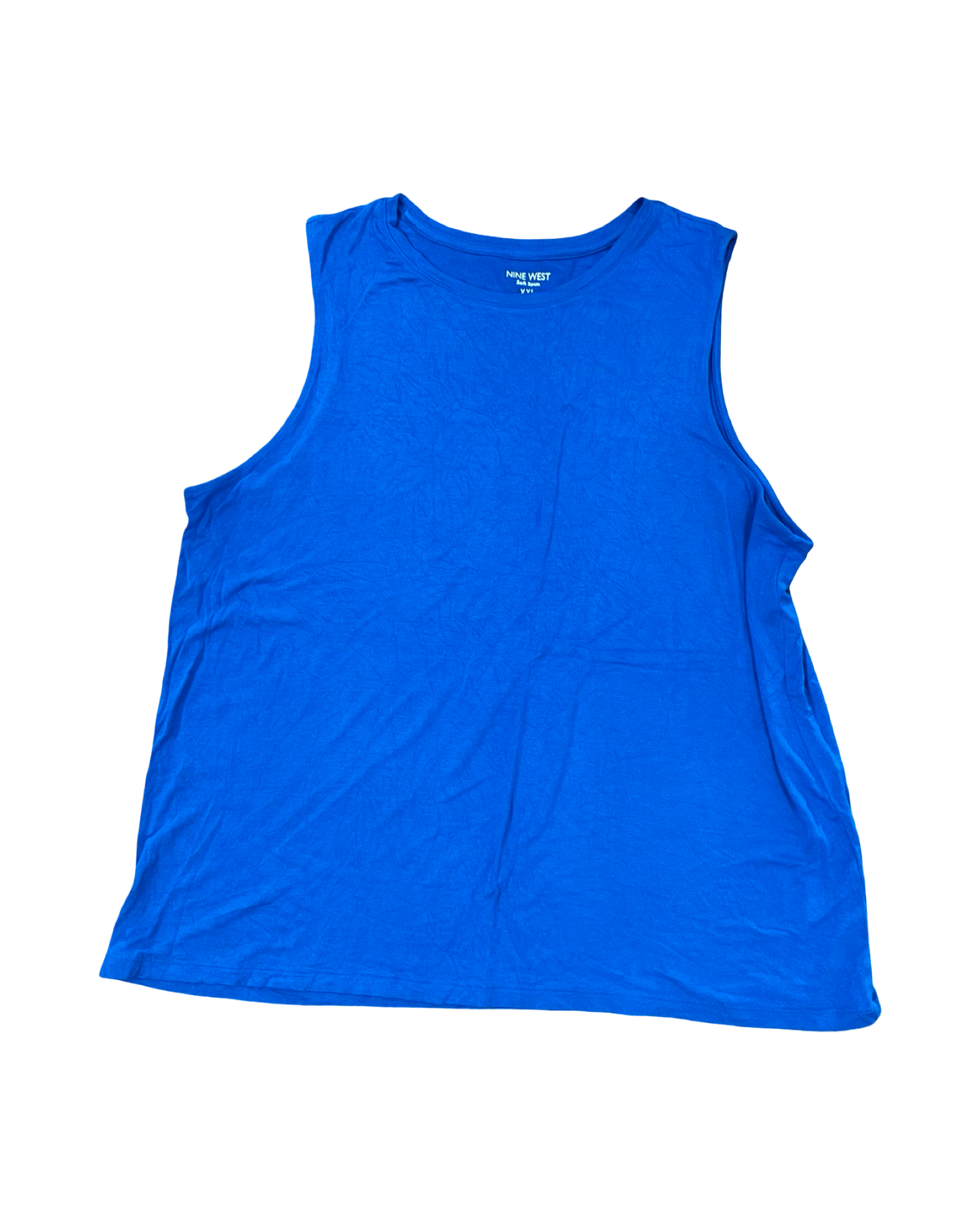 Top Sleeveless By Nine West In Blue, Size:1X
