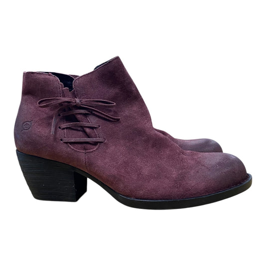 Boots Ankle Heels By Born In Purple, Size:11