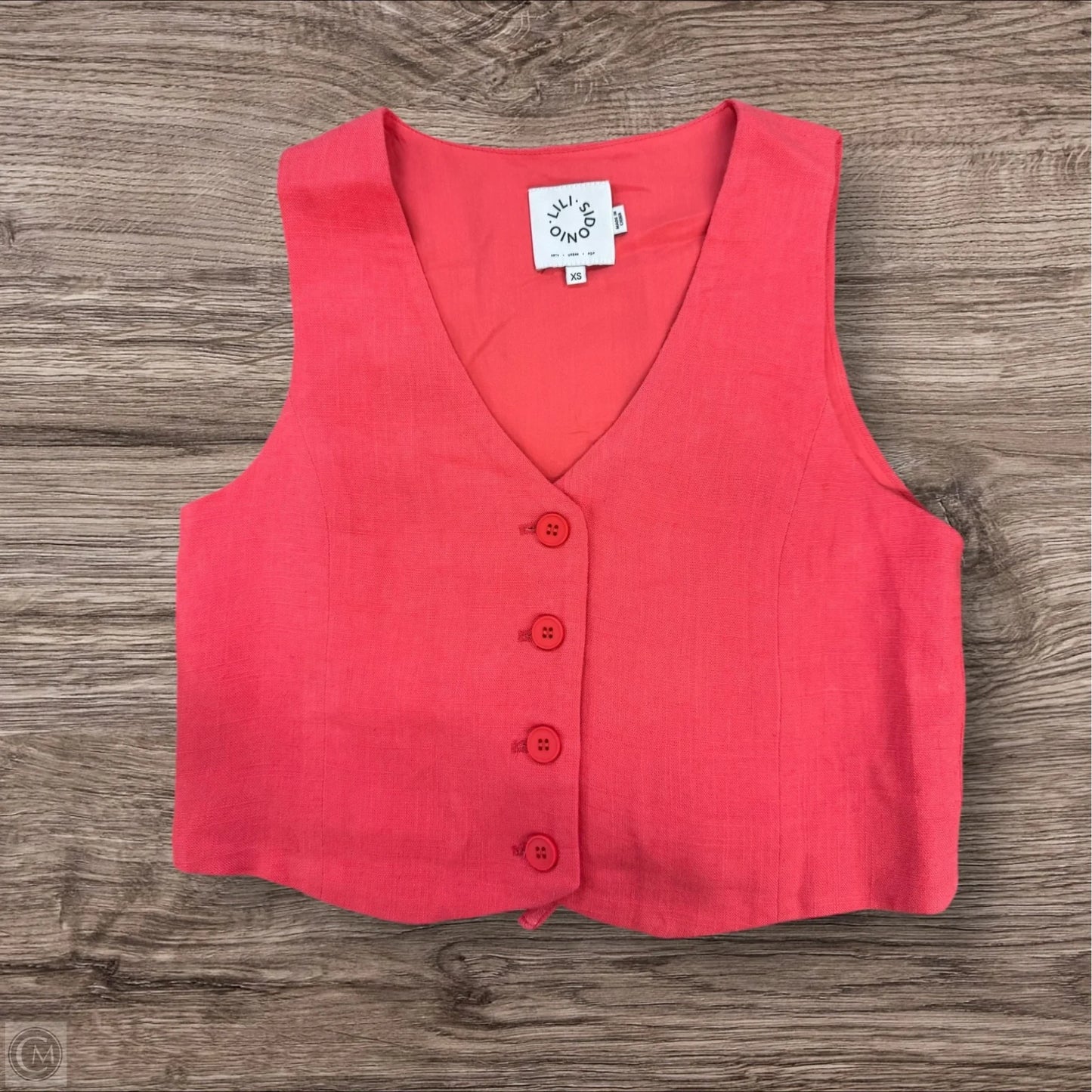 Vest Other By Lili Sidonio In Coral, Size: Xs