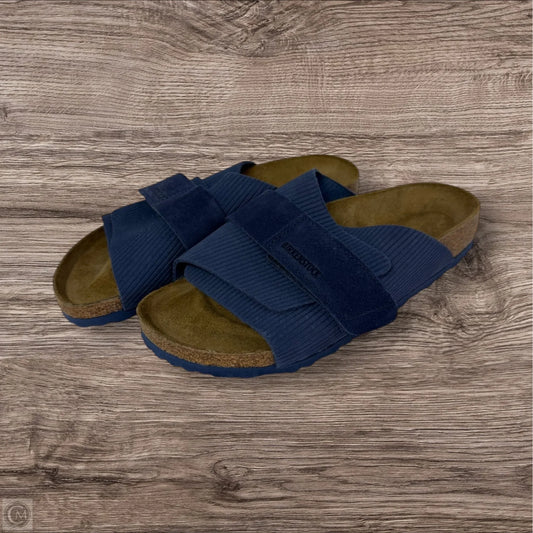 Sandals Flats By Birkenstock In Navy, Size: 7