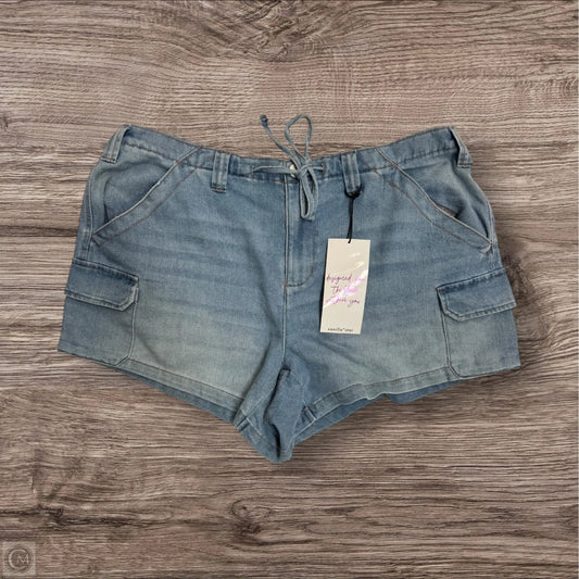 Shorts By Vanilla Star In Blue Denim, Size: 1x