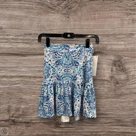 Skirt Designer By Lilly Pulitzer In Blue & White, Size: Xxs