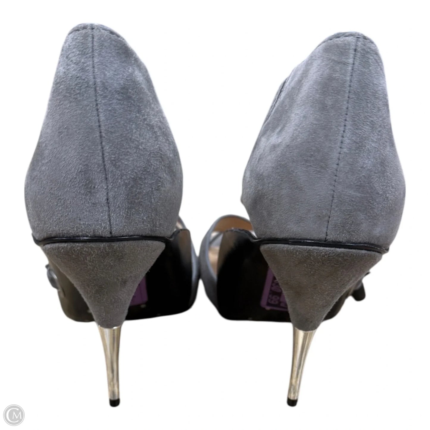 Sandals Heels Stiletto By Rachel Zoe In Grey, Size: 9