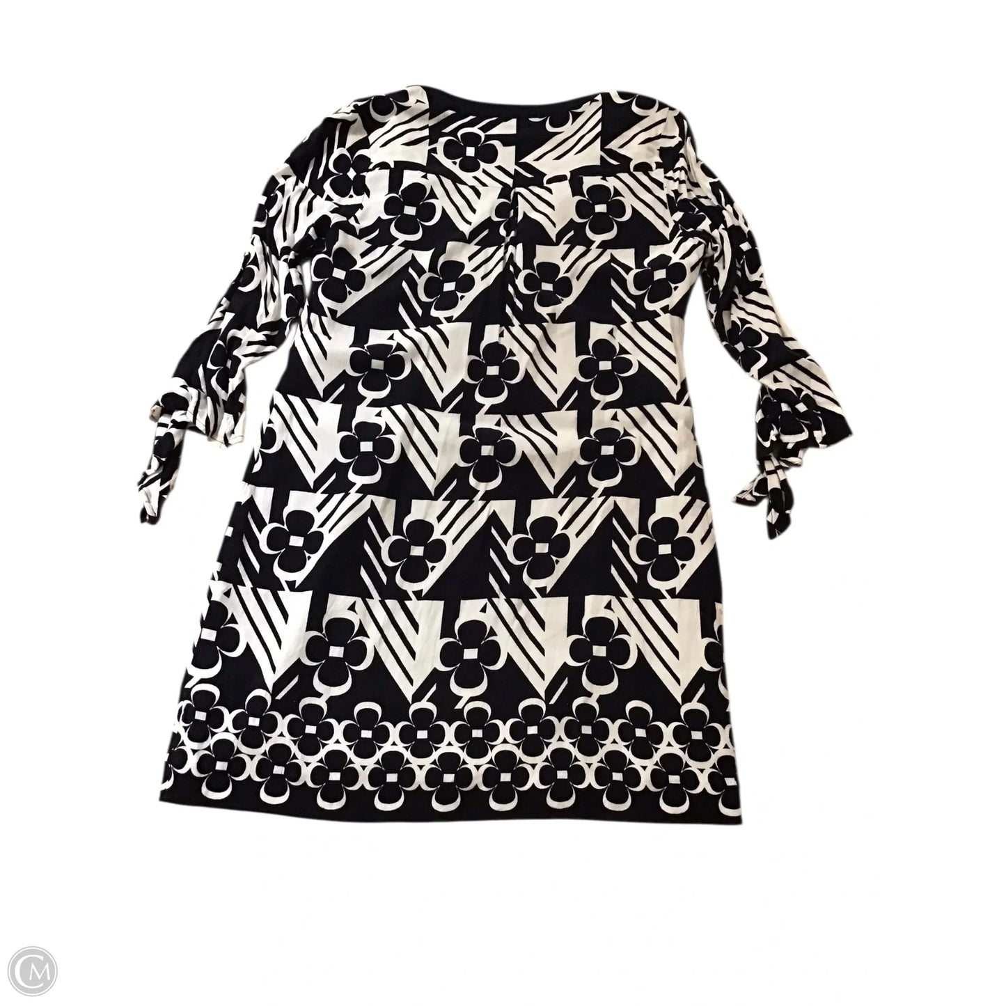 Dress Casual Midi By Crown And Ivy In Blue & White, Size: 10