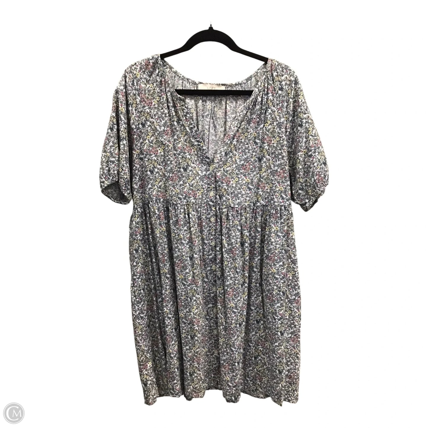 Dress Casual Short By Loft In Blue & Pink, Size: Xl