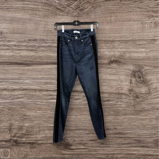 Jeans Skinny By Good American In Black & Blue, Size: 2