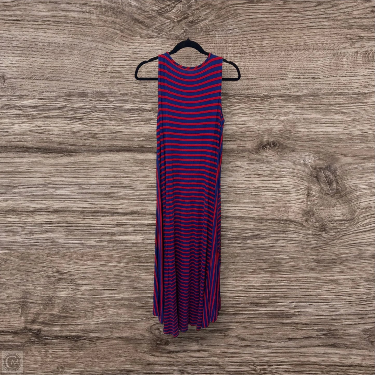 Dress Casual Maxi By Vineyard Vines In Blue & Red, Size: M