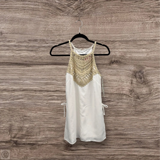 Dress Designer By Lilly Pulitzer In Gold & White, Size: 2