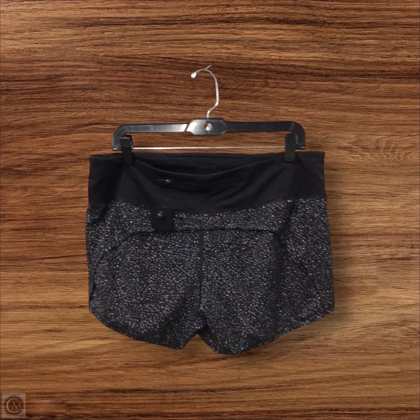 Athletic Shorts By Lululemon In Black & White, Size: 10