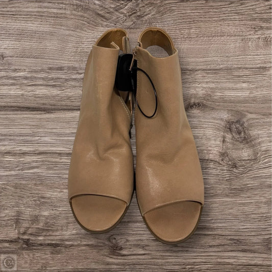 Boots Ankle Heels By Lucky Brand In Tan, Size: 10