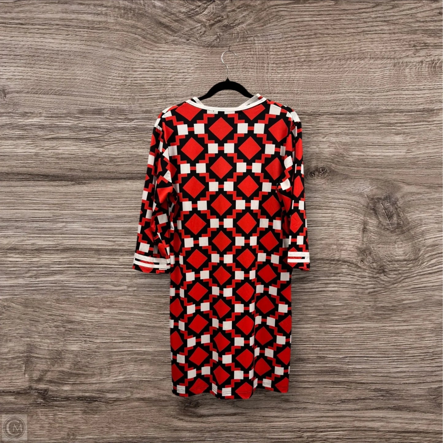 Dress Casual Short By Tracy Negoshian In Black & Red, Size: L