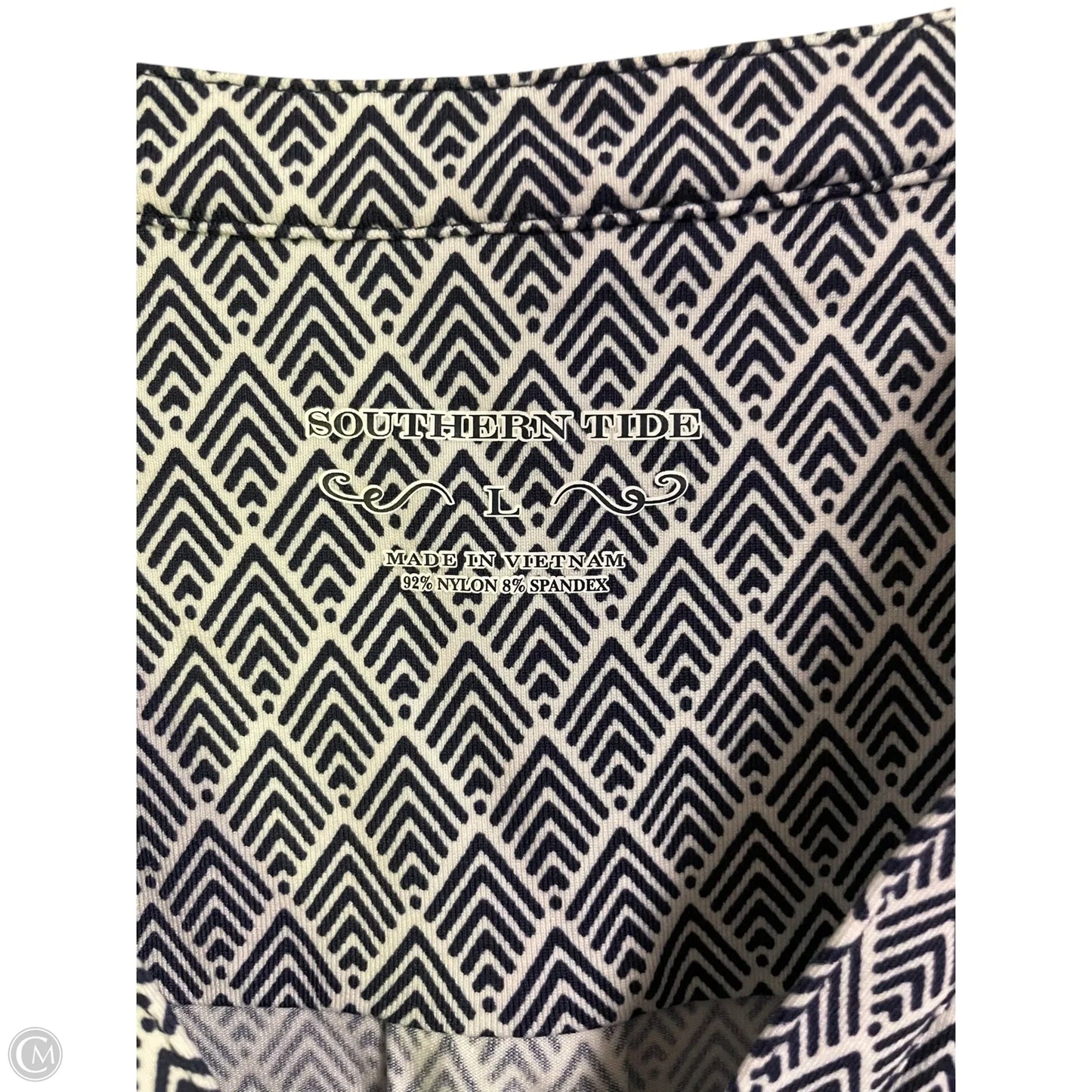 Dress Casual Short By Southern Tide In Blue & White, Size: L