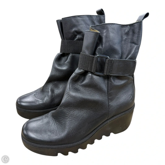 Boots Ankle Heels By Fly London In Black, Size: 7.5
