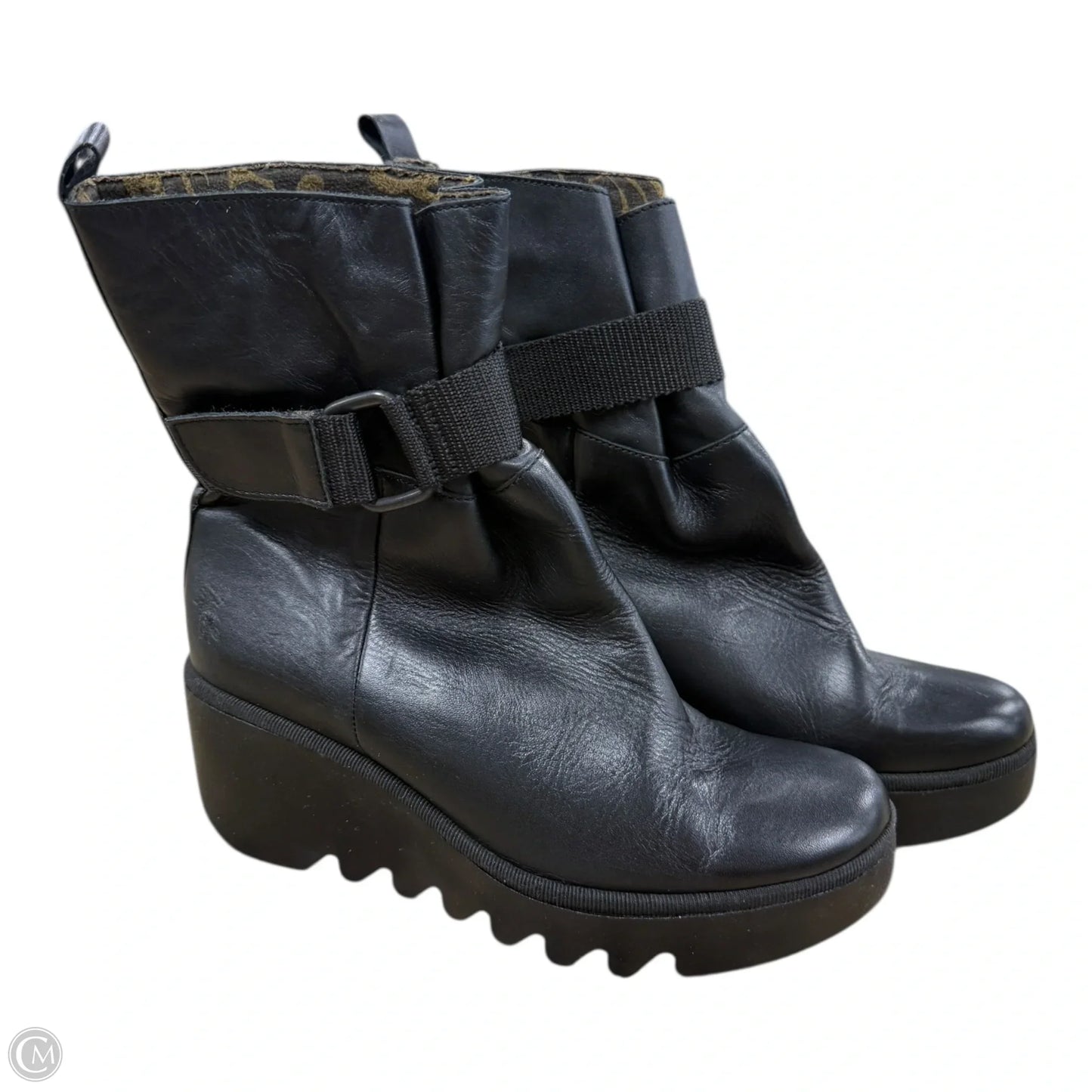 Boots Ankle Heels By Fly London In Black, Size: 7.5