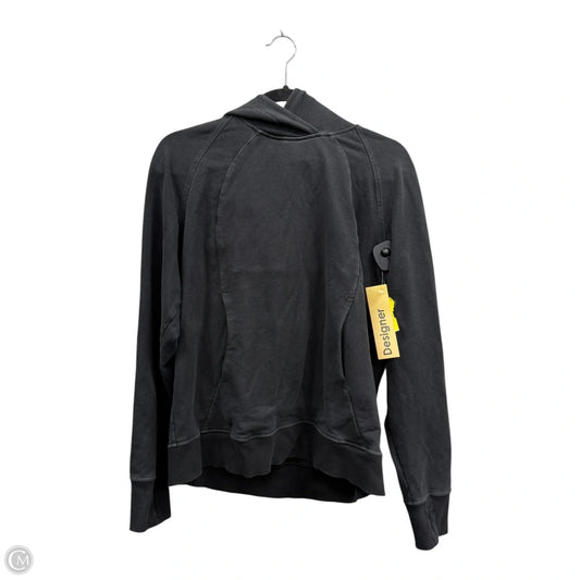 Athletic Sweatshirt Hoodie By Lululemon In Black, Size: 8