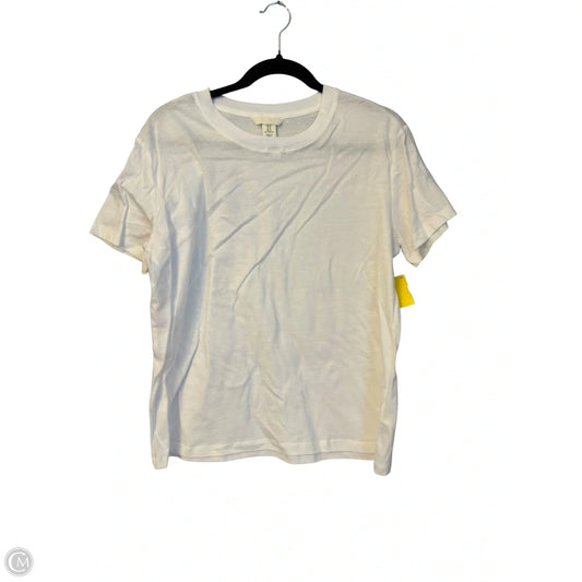Top Short Sleeve Basic By H&m In White, Size: M