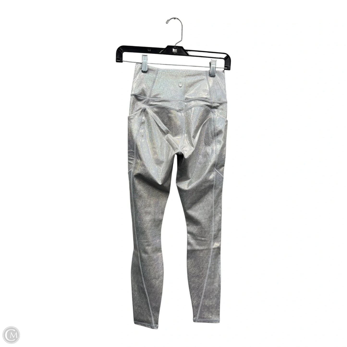 Athletic Leggings By Fabletics In Silver, Size: Xs