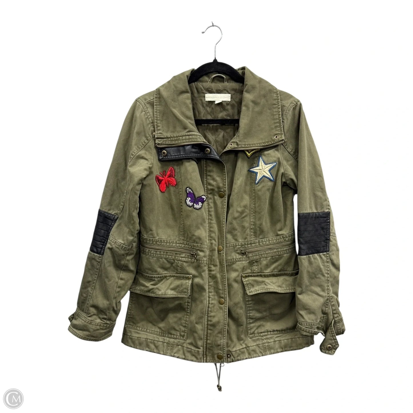 Jacket Utility By New York And Co In Green, Size: M