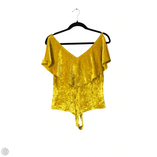 Bodysuit By New York And Co In Yellow, Size: M