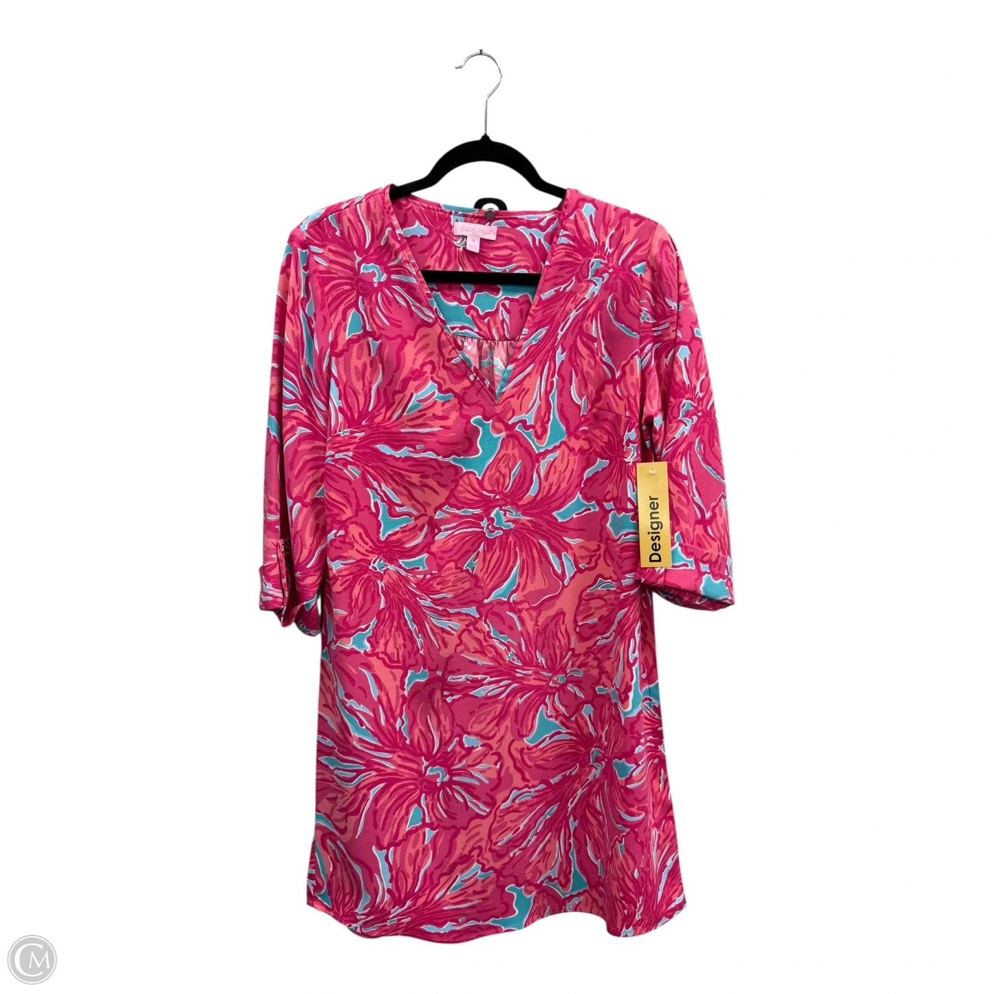 Dress Designer By Lilly Pulitzer In Blue & Pink, Size: M