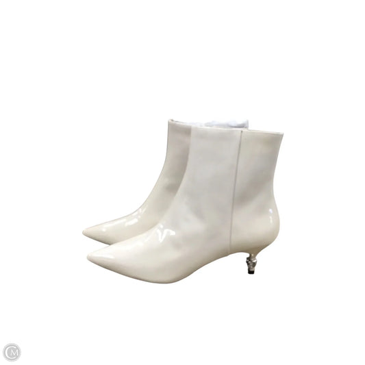 Boots Designer By Coach In Cream, Size: 9.5