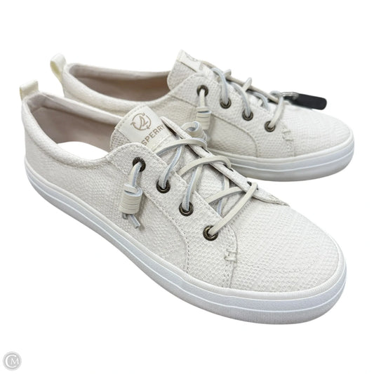 Shoes Sneakers By Sperry In Cream, Size: 8