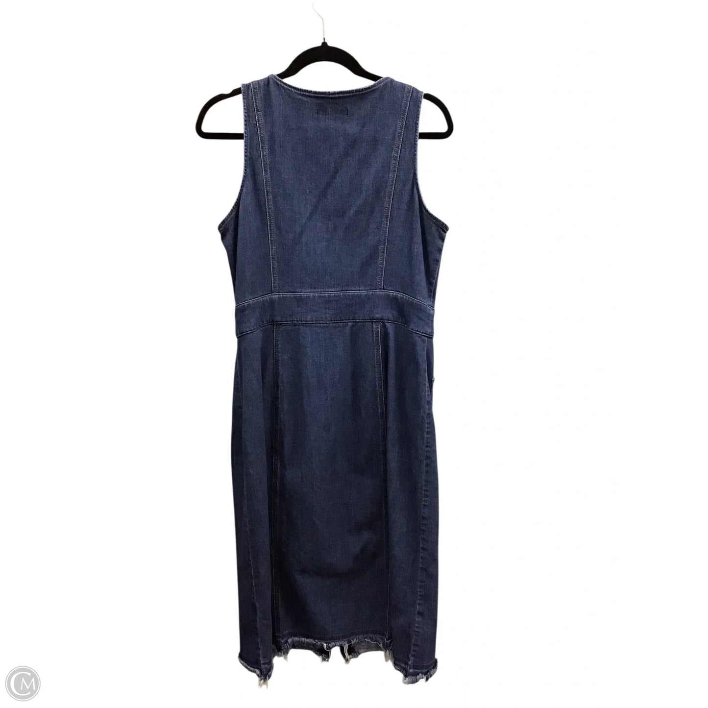 Dress Casual Midi By 7 For All Mankind In Blue Denim, Size: Xl