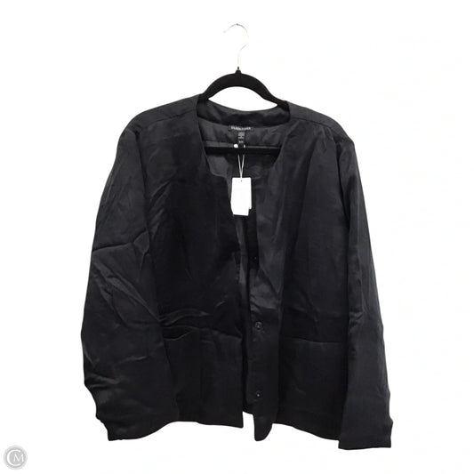 Jacket Puffer & Quilted By Eileen Fisher In Black, Size: Xl