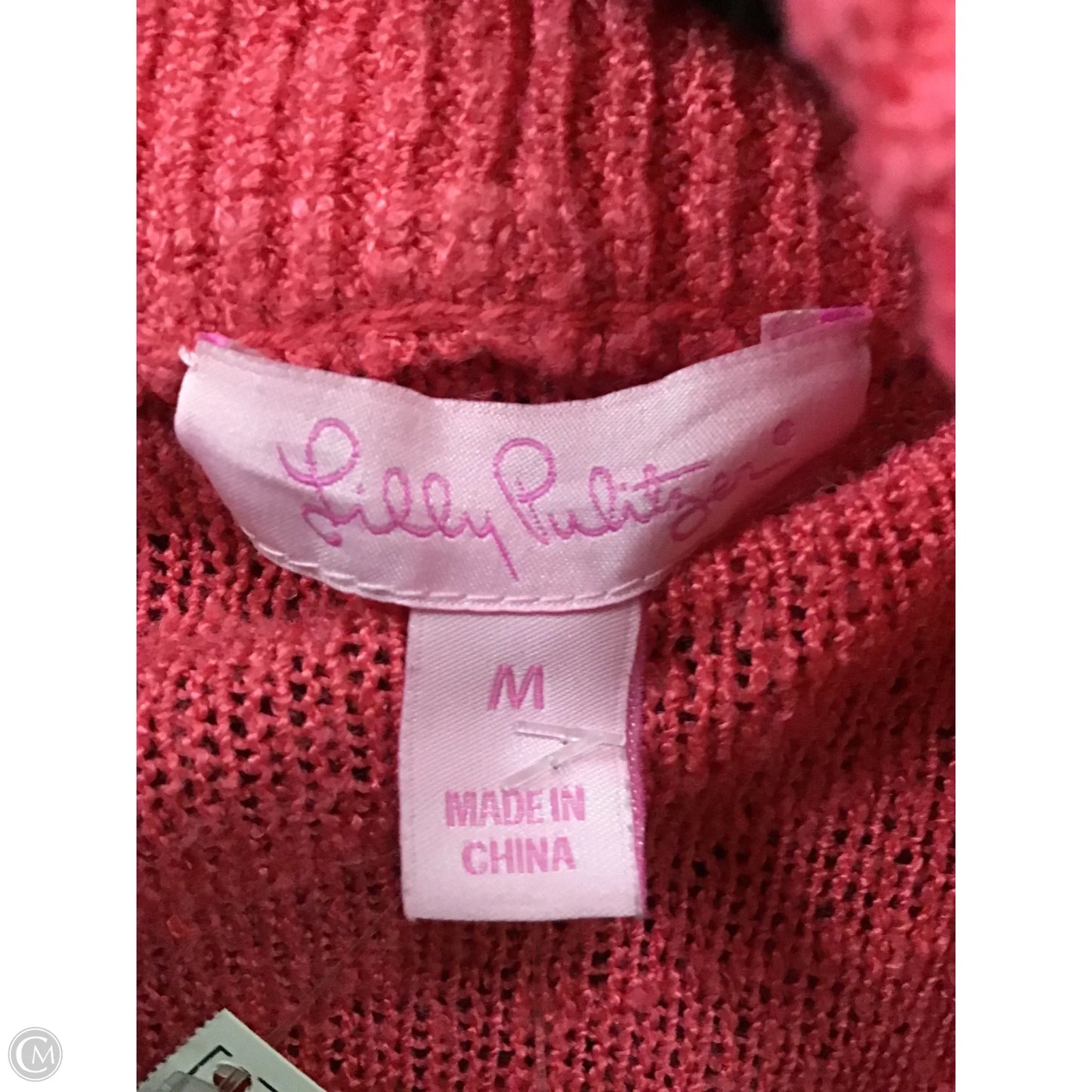 Sweater Cardigan Designer By Lilly Pulitzer In Pink, Size: M