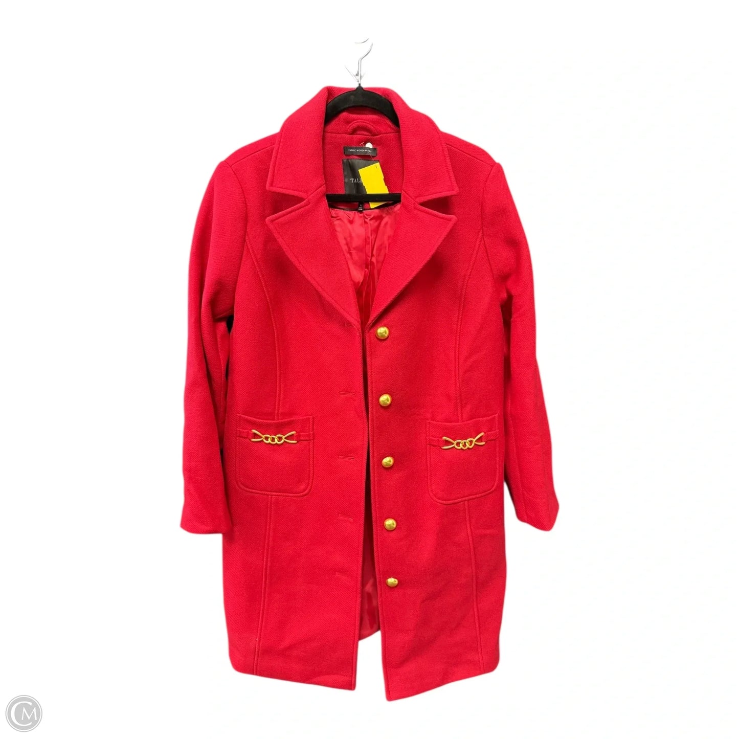 Coat Peacoat By Talbots In Red, Size: 10