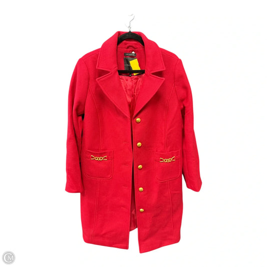 Coat Peacoat By Talbots In Red, Size: 10
