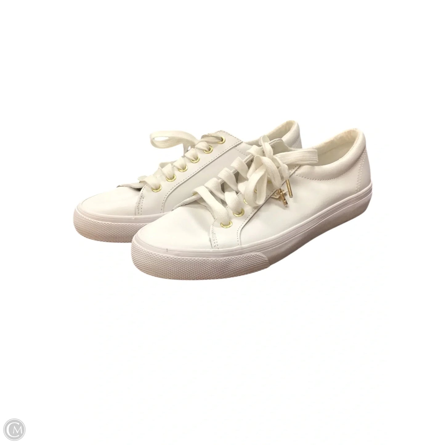 Shoes Sneakers By Keds In Gold & White, Size: 8