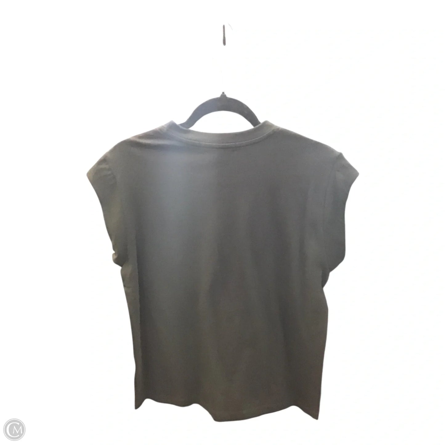 Top Short Sleeve By Clothes Mentor In Black & Silver, Size: M
