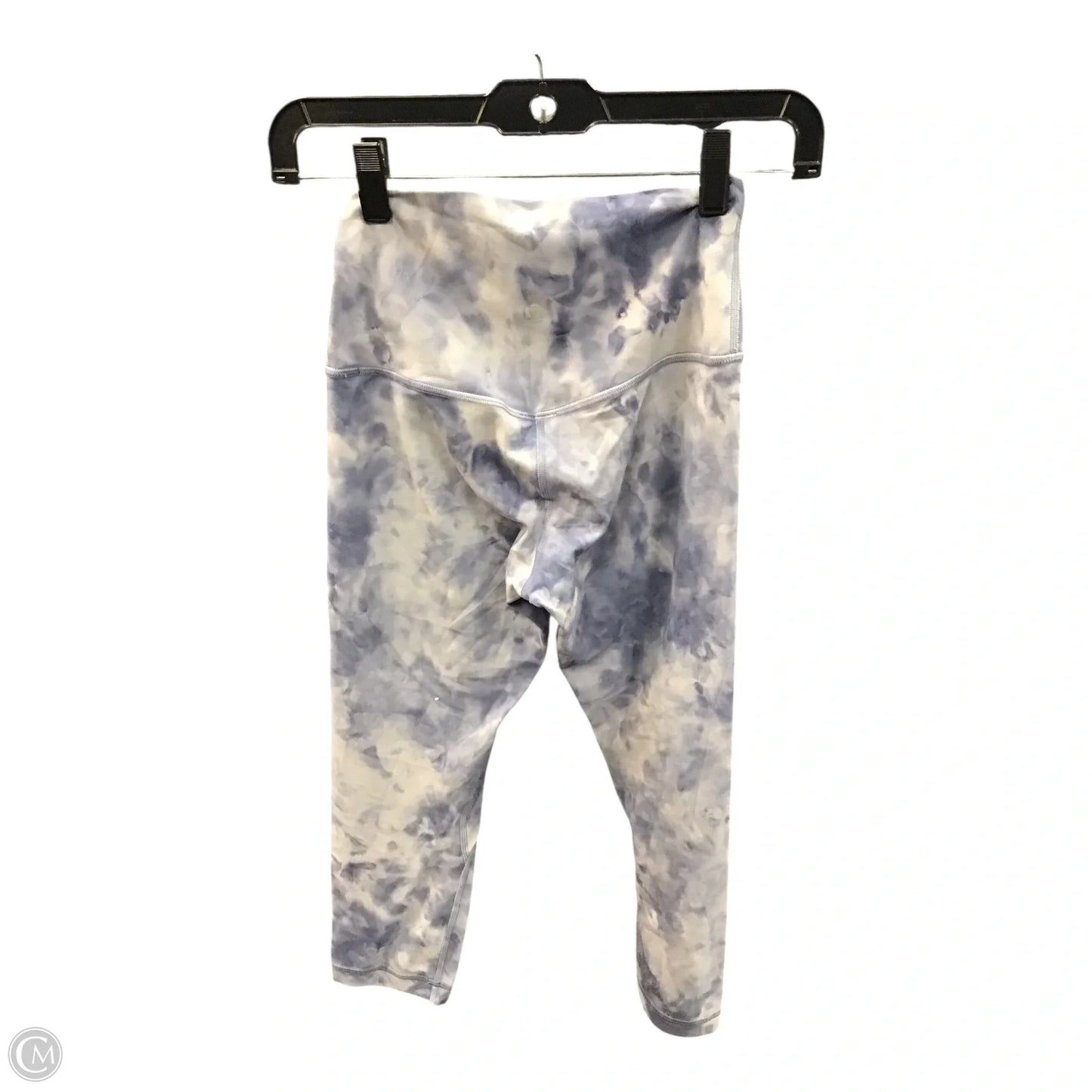 Athletic Leggings Capris By Lululemon In Blue & White, Size: 4