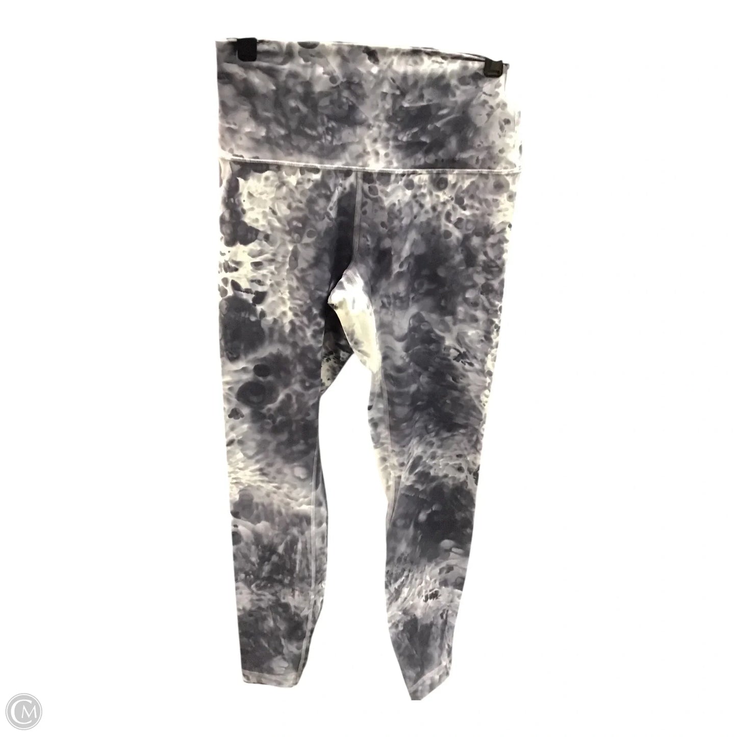 Athletic Leggings By Lululemon In Grey & White, Size: 4