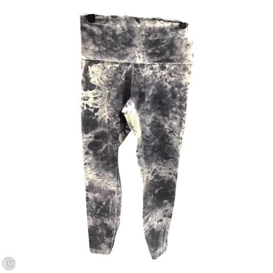 Athletic Leggings By Lululemon In Grey & White, Size: 4