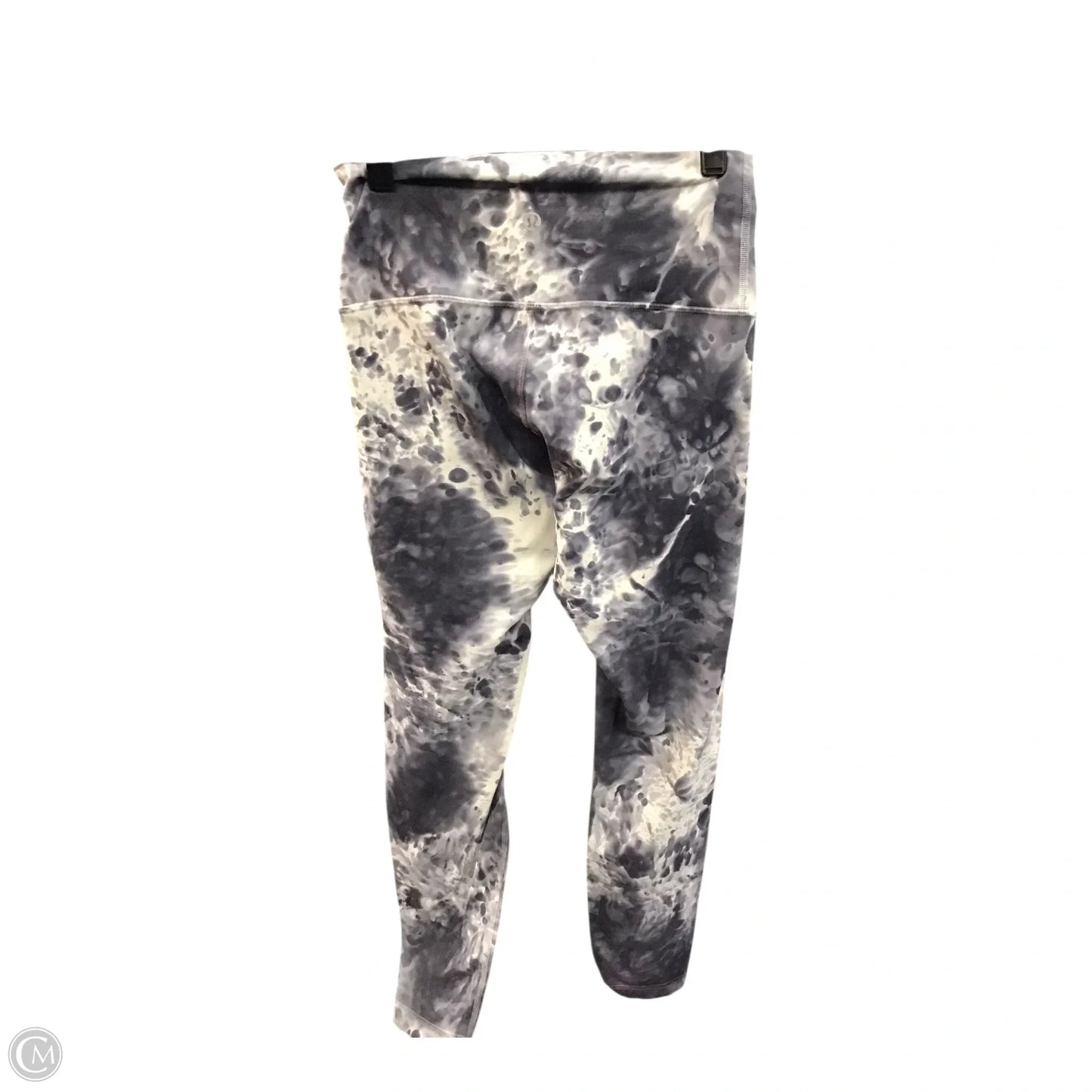 Athletic Leggings By Lululemon In Grey & White, Size: 4